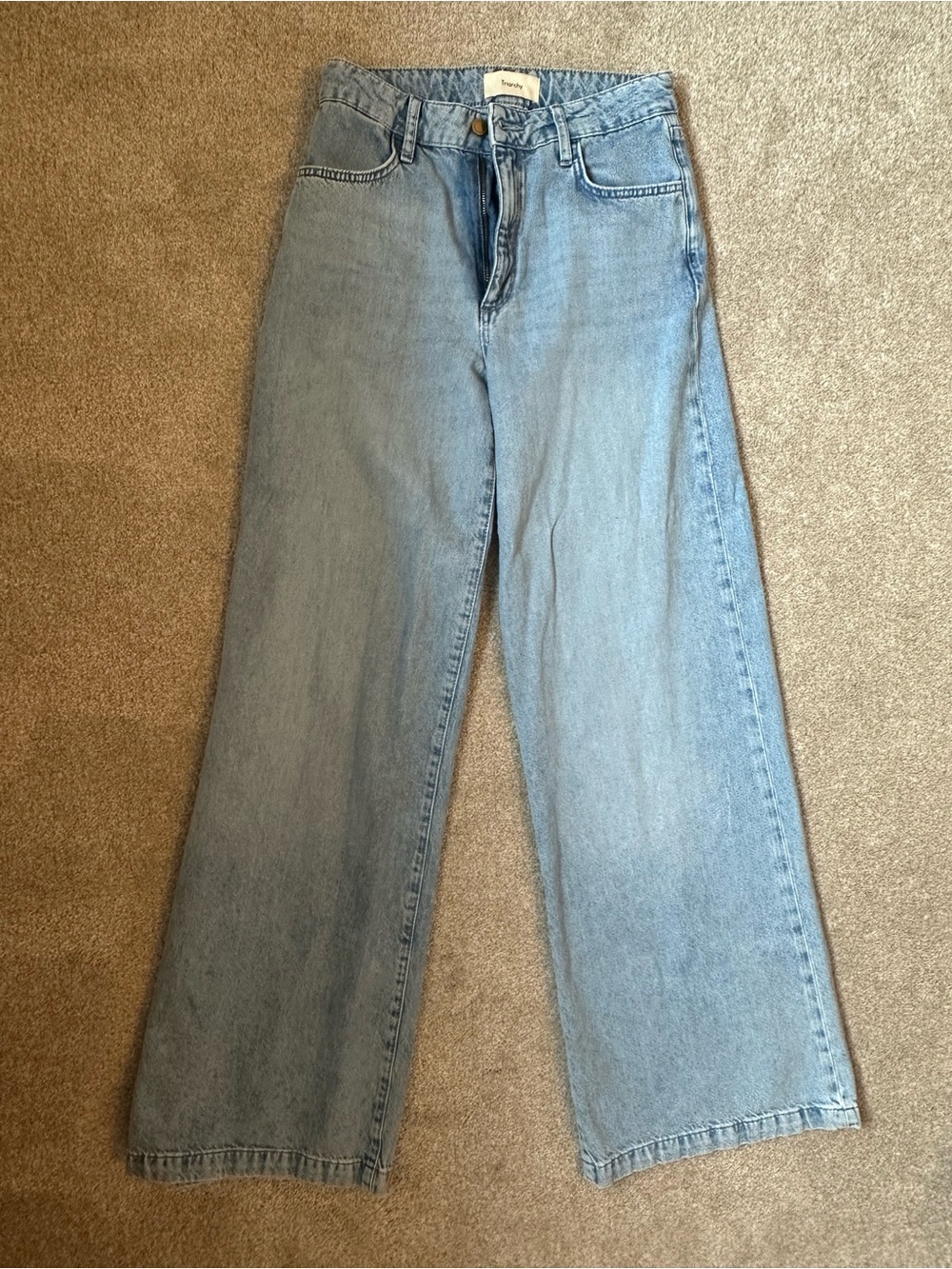Triarchy Light Blue Wide Leg Women’s Jeans Size 28